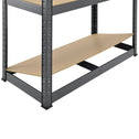 Stellingkast dubbel 180x90x40 cm grijs