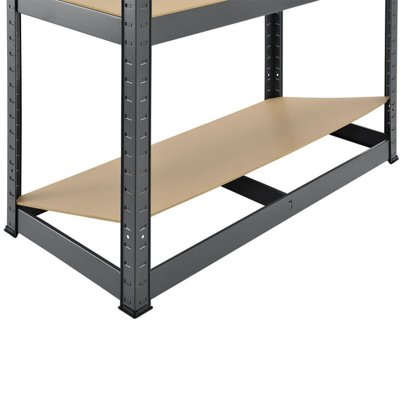 Stellingkast dubbel 180x90x40 cm grijs - Afbeelding 10