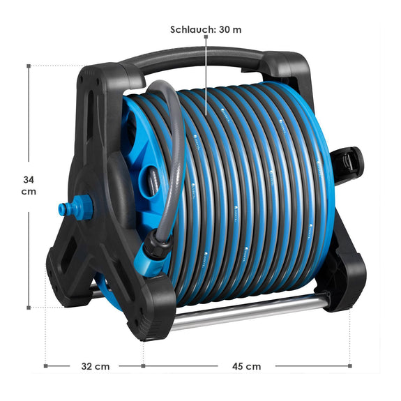Mobiele Slanghaspel Basic - 30 Meter - Blauw - Inclusief toebehoren - Afbeelding 11