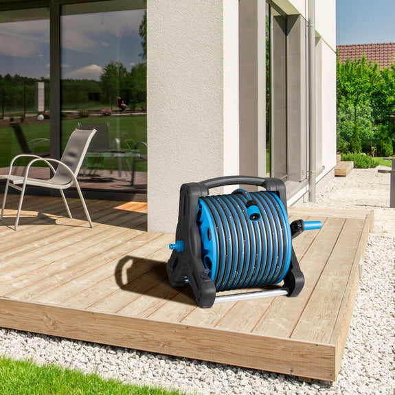 Mobiele Slanghaspel Basic - 30 Meter - Blauw - Inclusief toebehoren - Afbeelding 2