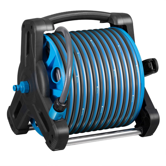 Mobiele Slanghaspel Basic - 30 Meter - Blauw - Inclusief toebehoren - Afbeelding 4