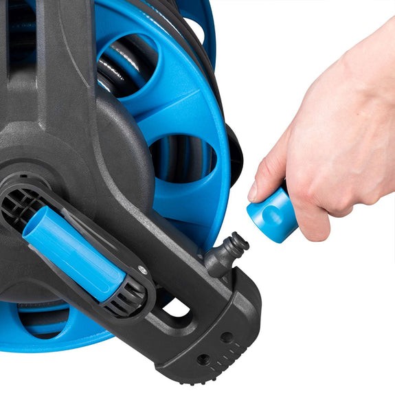 Mobiele Slanghaspel Basic - 30 Meter - Blauw - Inclusief toebehoren - Afbeelding 6