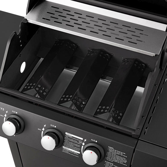 Lousiana Gasbarbecue - 3 branders - Zwart - Afbeelding 5