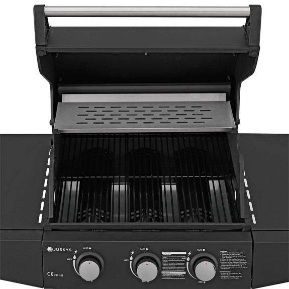 Lousiana Gasbarbecue - 3 branders - Zwart - Afbeelding 6