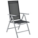 Aluminium tuinset - Milano - 9-delig - Zilver / Grijs