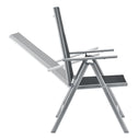 Aluminium tuinset - Milano - 9-delig - Zilver / Grijs