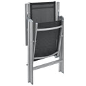 Aluminium tuinset - Milano - 9-delig - Zilver / Grijs