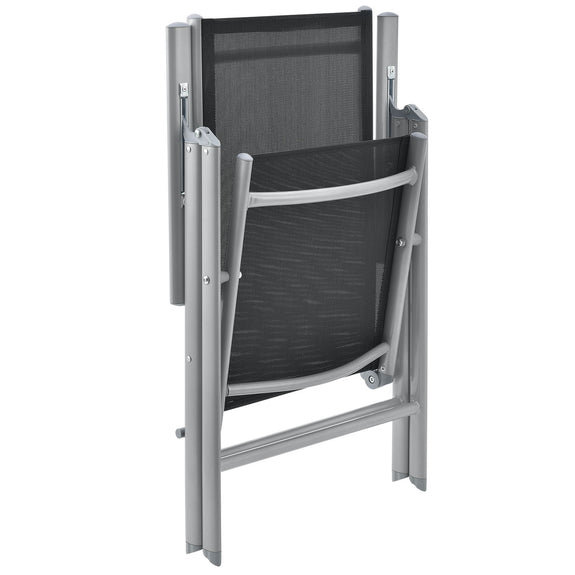 Aluminium tuinset - Milano - 9-delig - Zilver / Grijs - Afbeelding 7