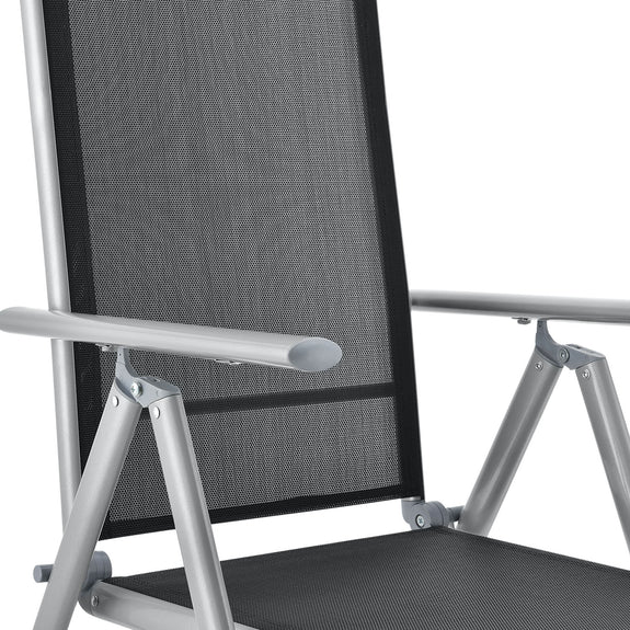 Aluminium tuinset - Milano - 9-delig - Zilver / Grijs - Afbeelding 8