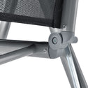 Aluminium tuinset - Milano - 9-delig - Zilver / Grijs