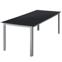 Aluminium tuinset - Milano - 9-delig - Zilver / Grijs