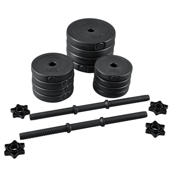 Halterset / Dumbells 20 kg - 2-delig - Zandgevuld - Afbeelding 13