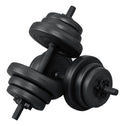 Halterset / Dumbells 20 kg - 2-delig - Zandgevuld