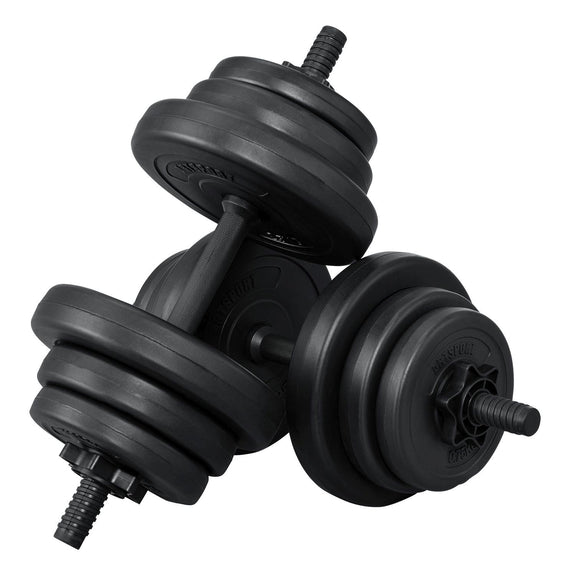 Halterset / Dumbells 20 kg - 2-delig - Zandgevuld - Afbeelding 1
