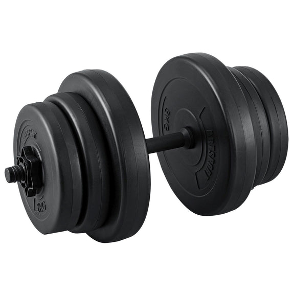 Halterset / Dumbells 40 kg - 2-delig - Zandgevuld - Afbeelding 4