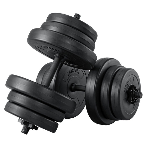 Halterset / Dumbells 40 kg - 2-delig - Zandgevuld - Afbeelding 1