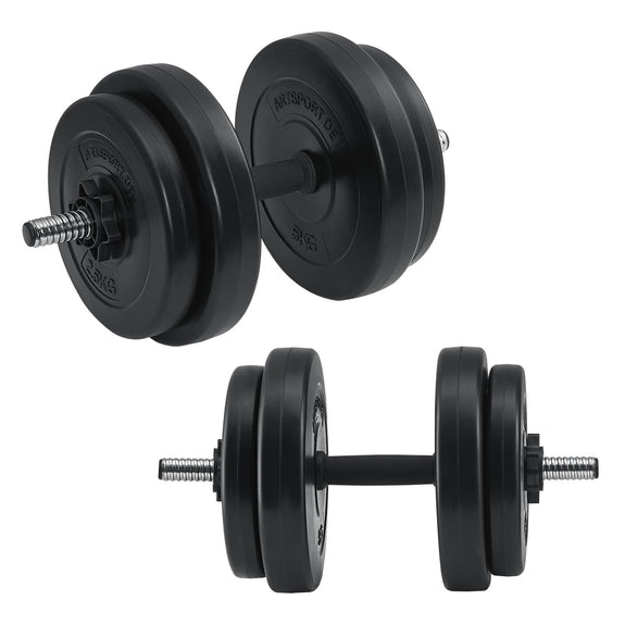 Halterset 3 in 1 / 60kg halterstang - Afbeelding 4