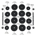 Dumbbellset - Totaal 30kg - 2 stuks - Zwart