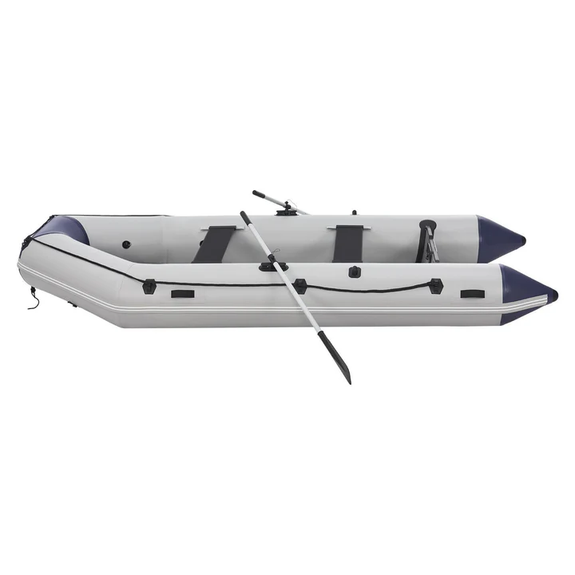 Opblaasboot / Rubberboot / boot - 2 banken - Grijs - Incl. 2 peddels - Afbeelding 5