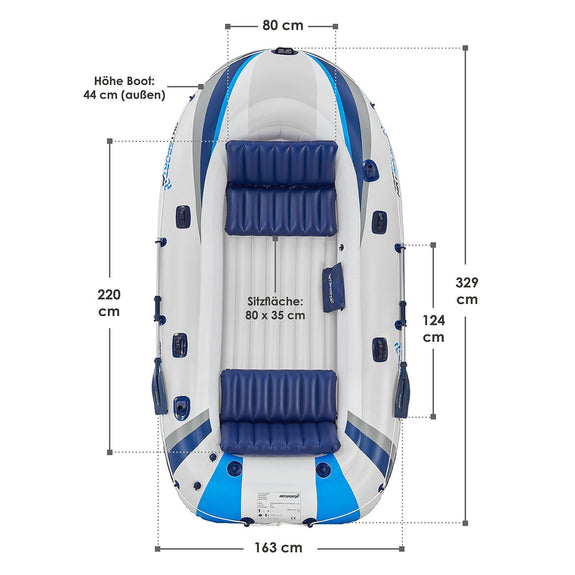 Opblaasboot 4 personen - Afbeelding 2