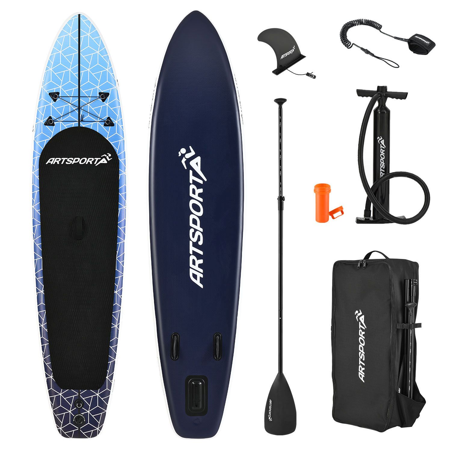 Opblaasbaar SUP Board - Deep Ocean - Incl. toebehoren