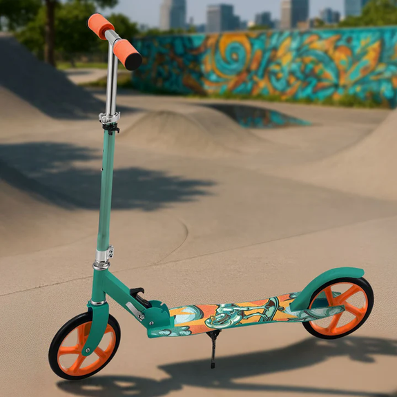 Inklapbare Step / Scooter - Dino - XXL Wielen - Afbeelding 2