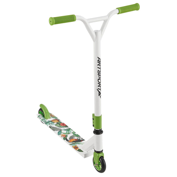 Stuntstep Futuristisch in Wit Groen Hawaï - Afbeelding 1