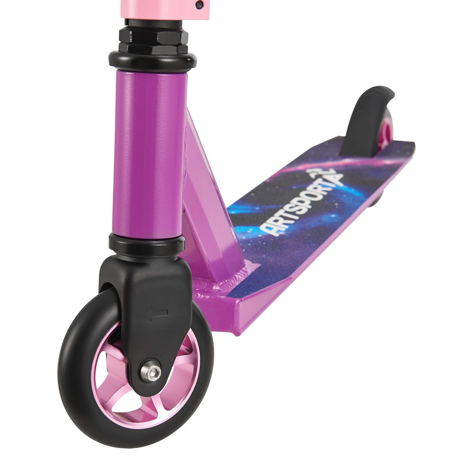 Stuntstep Galactic Cruiser in paars zwart