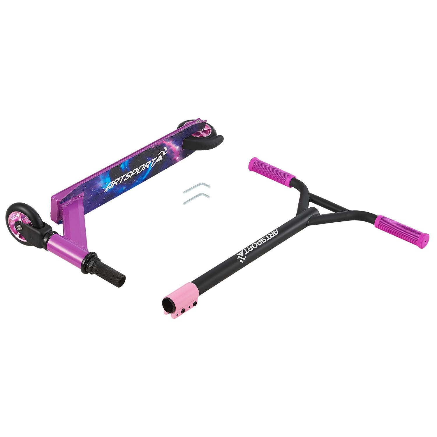 Stuntstep Galactic Cruiser in paars zwart