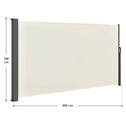 Windscherm / Zonnescherm Dubai - 300 x 180 cm - Beige
