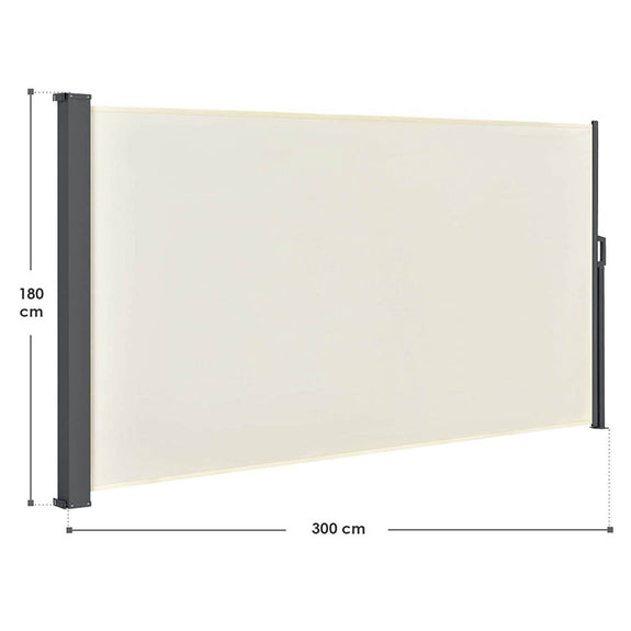 Windscherm / Zonnescherm Dubai - 300 x 180 cm - Beige - Afbeelding 11