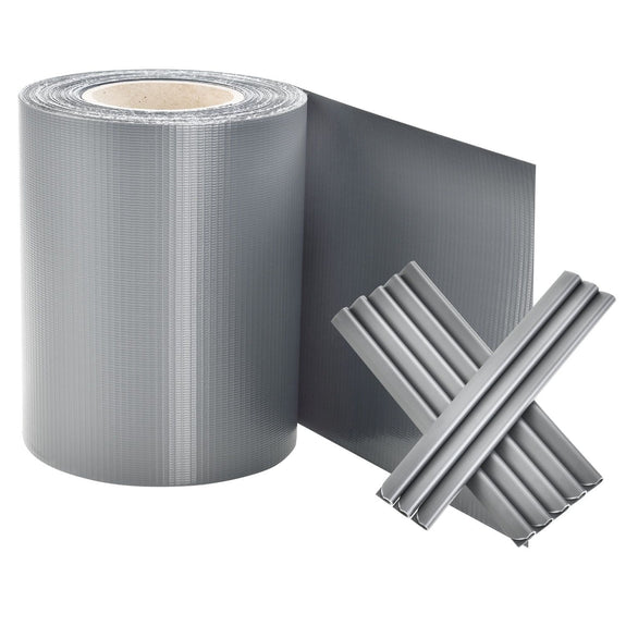 PVC Privacystrips - 1 stuk - licht grijs - Afbeelding 1