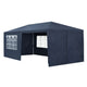 Partytent met zijwanden 3x6 m - blauw