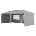 Partytent met zijwanden 3x6 m - grijs