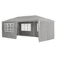 Partytent met zijwanden 3x6 m - grijs
