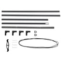 Vliegenhor / Raamhor / Hor - 80 x 100 cm - Zwart - Incl. Bevestigingsmateriaal