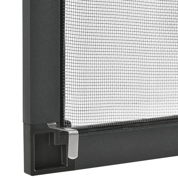 Vliegenhor / Raamhor / Hor - 130 x 150 cm - Zwart - Incl. Bevestigingsmateriaal - Afbeelding 4