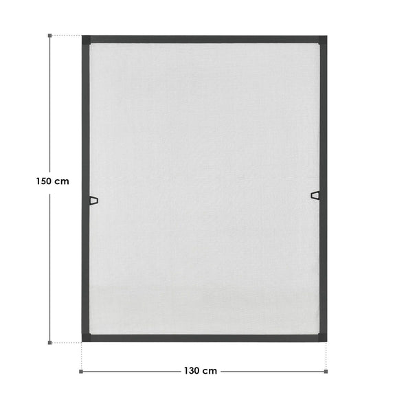 Vliegenhor / Raamhor / Hor - 130 x 150 cm - Zwart - Incl. Bevestigingsmateriaal - Afbeelding 6
