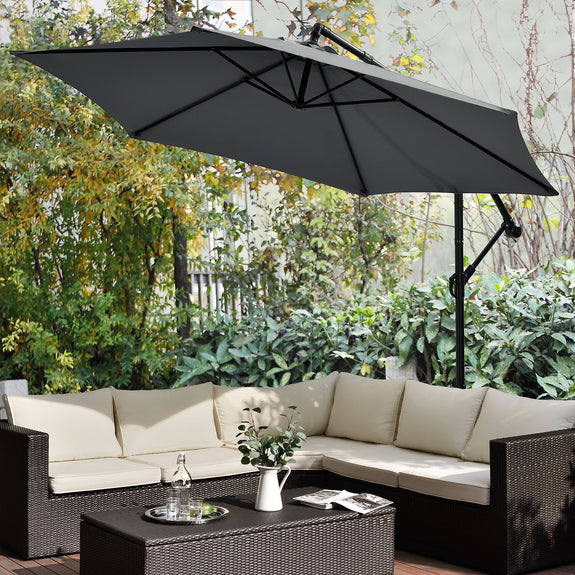 Parasol Brazil - 3m - Donkergrijs - Afbeelding 2