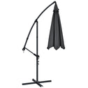 Parasol Brazil - 3m - Donkergrijs