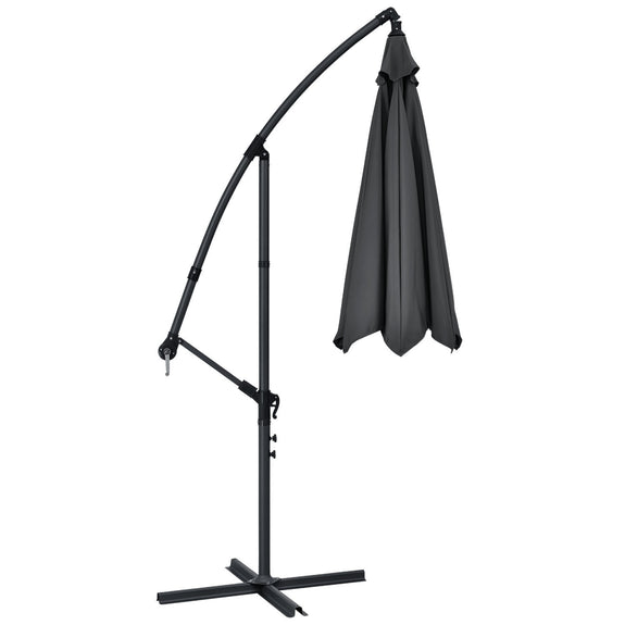 Parasol Brazil - 3m - Donkergrijs - Afbeelding 3