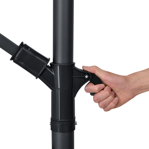 Parasol Brazil - 3m - Donkergrijs - Afbeelding 9