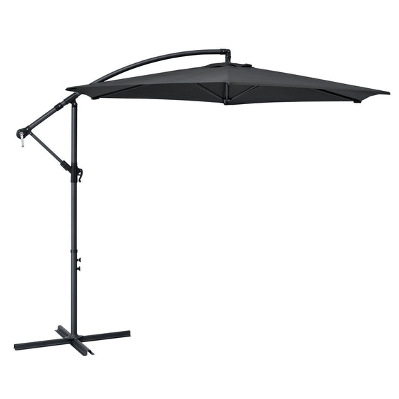 Parasol Brazil - 3m - Donkergrijs - Afbeelding 10
