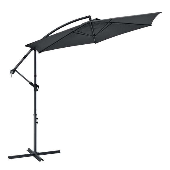 Parasol Brazil - 3m - Donkergrijs - Afbeelding 1