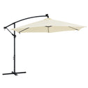 Parasol Brazil - 3,0 m - Incl. LED - Wit