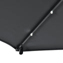 Parasol Brazil - 3,5 m - Incl. LED - Donkergrijs