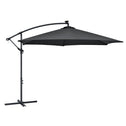 Parasol Brazil - 3,5 m - Incl. LED - Donkergrijs