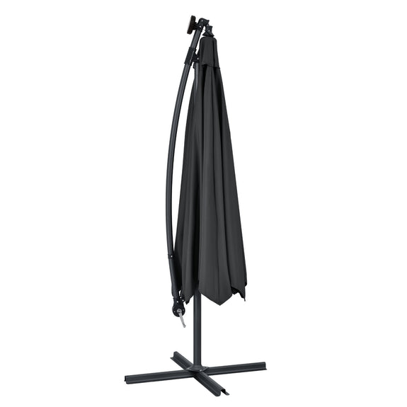 Parasol Brazil - 3,5 m - Incl. LED - Donkergrijs - Afbeelding 10