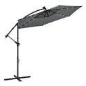 Parasol Brazil - 3,5 m - Incl. LED - Donkergrijs