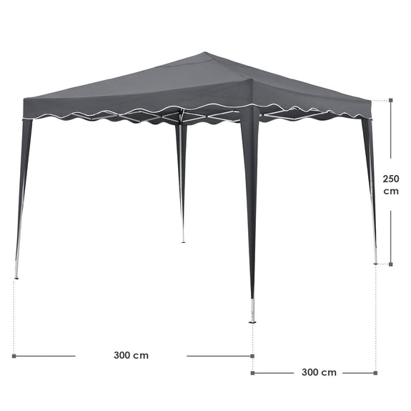 Inklapbare Partytent Vivara - 3 x 3m - Grijs - Afbeelding 14
